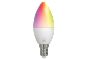 Smart Home - Älykoti - Deltaco Smart - LED light bulb - shape: C37 - E14 - 4.9 W - RGB/white light - 2700-6500 K - white - SH-LE14C37RGB02