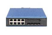 Kytkimet - DIGITUS - switch - industrial - 8 ports - Managed - DN-651161