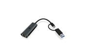 Verkkokortit (verkkosovittimet, tulostuspalvelimet jne.) - ICY BOX USB Type-A or Type-C 2.5 Gigabit Ethernet LAN adapter - IB-LAN301-C3