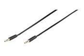 Audiokaapelit - Vivanco Audio Cable 1x3.5mm Flat 0.5m Black - 4008928461312