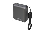 Powerbank - Dudao K22+ Ultra-Compact Power Bank 10000mAh 22.5W USB-C with Pendant/Cable - Grey Powerbank - Harmaa - 10000 mAh - 6976625333912