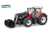 Leluautot - Bruder Steyr 6300 Terrus CVT -traktori etukuormaajalla - BR3181