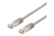 Verkkokaapelit - Deltaco STP-615AU - patch cable - 15 m - grey - Harmaa - 15m - STP-615AU