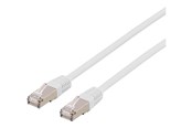 Verkkokaapelit - Deltaco patch cable - 5 m - white - Valkoinen - 5m - STP-65VAU