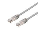 Verkkokaapelit - Deltaco STP-67AU - patch cable - 7 m - grey - Harmaa - 7m - STP-67AU