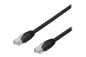 Verkkokaapelit - Deltaco TP-63SAU - patch cable - 3 m - black - Musta - 3m - TP-63SAU