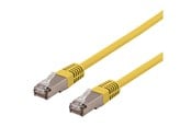 Verkkokaapelit - Deltaco STP-61GLAU - patch cable - 1 m - yellow - Keltainen - 1m - STP-61GLAU