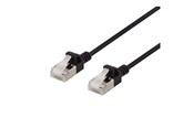 Verkkokaapelit - Deltaco patch cable - 3 m - black - Musta - 3m - UFTP-1057
