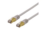 Verkkokaapelit - Deltaco SFTP-63AH - patch cable - 3 m - grey - Harmaa - 3m - SFTP-63AH