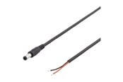 Sisäiset virtakaapelit - Deltaco - power cable - DC jack 5.5 x 2.1 mm to bare wire - 2 m - DEL-109UB
