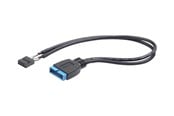USB kaapelit - Gembird Cablexpert CC-U3U2-01 - USB internal cable - 19 pin USB 3.0 header to 9 pin USB header - 30 cm - CC-U3U2-01