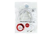 USB kaapelit - Gembird Cablexpert - USB-C cable - USB Type A to 24 pin USB-C - 1.8 m - CCP-USB3-AMCM-6-W