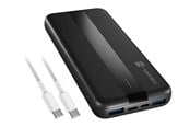 Powerbank - Natec TREVI SLIM Q Powerbank - musta - 10000 mAh - NPB-2294