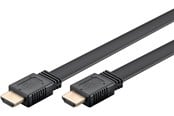 Näyttökaapeli - Pro HDMI 2.1 Flat - 1m - Musta - HDMI2.1Flat-1m-Black