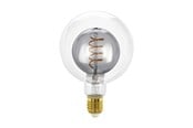 Lamput - EGLO LED-lamppu G125 2W 80LM 2000K DIM. SMOKE/CLEAR E27 - 110256