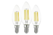 Lamput - EGLO LED-lamppu C35 7W 806LM 2700K 3 KPL KIRKAS E14 - 110304