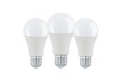 Lamput - EGLO LED-lamppu A60 11W 1055LM 3000K 3 KPL OPAL E27 - 117524