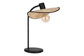 Valaisimet - EGLO MARYWELL PÖYTÄ H465 E27 MUSTA/BAMBU - 44046