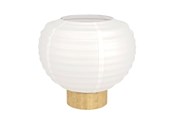 Valaisimet - EGLO SUMMERHILL PÖYTÄ H200 E27 PUU/VALKOINEN PAPERINÄYTTÖ FSC - 44067