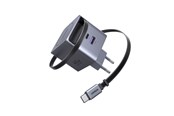 Puhelin - Adapterit & Laturit - UGREEN 45 W GaN Fast Charger with Retractable Cable - 65822