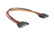 Virtakaapelit (ulkoinen) - DeLOCK - power extension cable - SATA power to SATA power - 30 cm - 60131