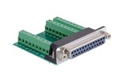 Rinnakkais- / Sarjakaapelit - DeLOCK - serial adapter - DB-25 to 9 pin terminal block - 65317