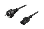 Sisäiset virtakaapelit - Deltaco DEL-111M - power cable - power CEE 7/7 to power IEC 60320 C13 - 5 m - DEL-111M