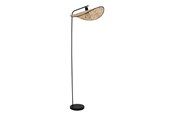 Valaisimet - EGLO MARYWELL LATTIAPÄÄLLYSTE H1595 E27 MUSTA/BAMBU - 44047