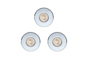 Valaisimet - EGLO SISÄÄNRAKENNETTU IGOA. SARJA IP44/IP20 3X3.3W Ø85 KROMI - 94978