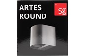 Valaisimet - SG Armaturen Artes Round outdoor wall lamp 8W LED 3000K corten - 641735
