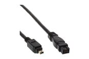 FireWire / ThunderBolt-kaapelit ja adapterit - InLine - IEEE 1394 cable - FireWire 800 to 4 PIN FireWire - 1 m - 34901
