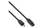 FireWire / ThunderBolt-kaapelit ja adapterit - InLine - IEEE 1394 cable - FireWire 800 to 4 PIN FireWire - 1.8 m - 34902