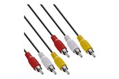 Näyttökaapeli - InLine video / audio cable - composite video / audio - 2 m - 89996