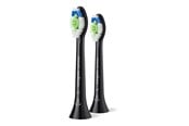 Sähköhammasharjat - Philips Hammasharjan vaihtopäät Sonicare W2 Optimal White HX6062 - replacement brushhead - black - HX6062/88