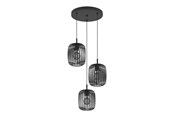 Valaisimet - EGLO ROMAZZINA CLUSTER 3XE27 MUSTA - 900686