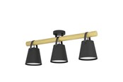 Valaisimet - EGLO BOYLE KATTOVALAISIN 3XE27 MUSTA/EG FSC - 43635
