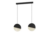 Valaisimet - EGLO MUMBLES RIIPPUVALAISIN 2XE27 L860 MUSTA/KULTA - 43812