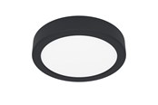 Valaisimet - EGLO FUEVA 6 PLAFOND Ø165 CCT 7.5W 1000LM MUSTA - 901297