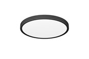 Valaisimet - EGLO FUEVA 6 PLAFOND Ø280 CCT 14.2W 2000LM IP44 MUSTA - 901326