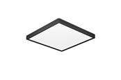 Valaisimet - EGLO FUEVA 6 PLAFOND 220X220 CCT 10.5W 1700LM IP44 MUSTA - 901329