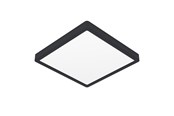 Valaisimet - EGLO FUEVA 6 PLAFOND 290X290 CCT 13W 2100LM IP44 MUSTA - 901331