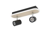 Valaisimet - EGLO RIMBOCCHI SPOT RAIL L340 12W 1500LM PUU/MUSTA - 901632