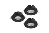 Valaisimet - EGLO SISÄÄNRAKENNETTU FAVAZZINA. KIPØ88 GU10 3X4.9W 3X400LM IP44 MUSTA - 901758