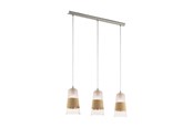 Valaisimet - EGLO BURNHAM PITKÄ PÖYTÄ 3L L840 B150 NATURAL - 49152