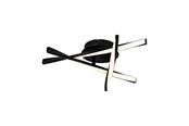 Valaisimet - EGLO ADEJE CEILING BLACK/WHITE - 75684