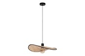 Valaisimet - EGLO MARYWELL RIIPPUVALAISIN 500X345 E27 MUSTA/BAMBU - 44044
