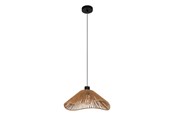 Valaisimet - EGLO LAVISTERIRIIPPUVALAISIN Ø390 E27 MUSTA/LUONNONVÄRINEN FSC - 44072