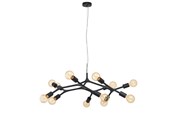 Valaisimet - EGLO BOCADELLA RIIPPUVALAISIN 12L MUSTA - 98347