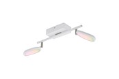 Valaisimet - EGLO PALOMBARE-C SPOT RGBTW 2X600LM VALKOINEN - 97692