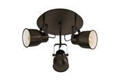 Valaisimet - EGLO MITCHLEY SPOT RONDEL 3XE27 Ø500 MUSTA - 43388